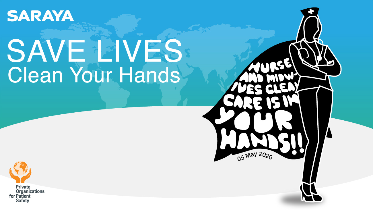 Saraya Nurses and Midwives Clean Care Is In Your Hands Poster