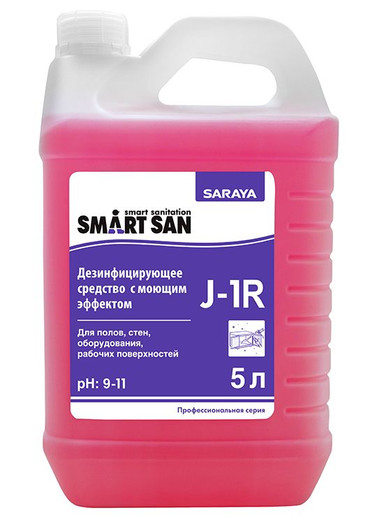 Дезинфицирующее средство с моющим эффектом 5 л Smart San J-1R